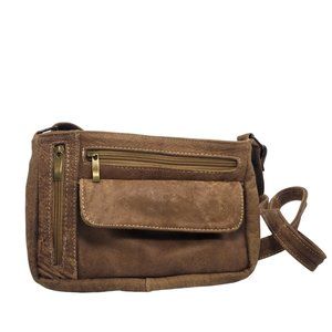 Genuine Leather Crossbody bag. Handcrafted. Camel color. Handmade. Trip Bag